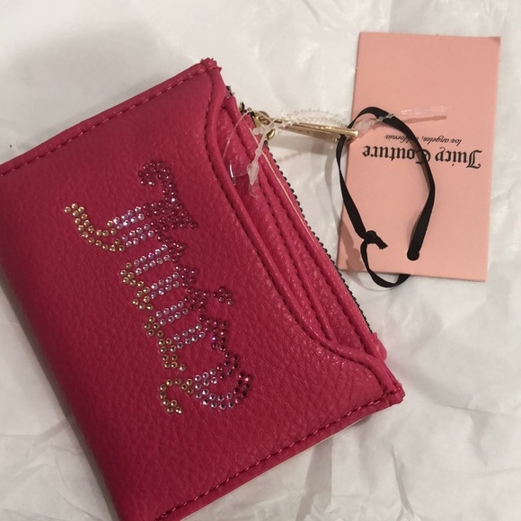 Juicy Couture pink flash breaking the rules bifold wallet with pullout card case - Picture 10 of 14